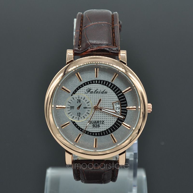 2015 NEW Wrist Watch Men s Round Fashion Luxury Quartz Analog Watches Men Sports Wrist Watch