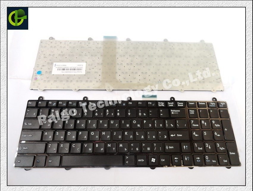 5pc/lot Russian Keyboard for MSI GT780 GT70 GT60 GT783 GX780 1761 1762 MS-1762 GT783DX GX780DX RU Black laptop keyboard