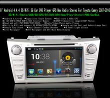 8″ Android 4.2.2 OS Wifi 3G Car DVD Player GPS Nav Radio Stereo for Toyota Camry 2007-2010 Silver Color Free Shipping