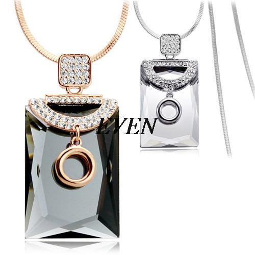 Newest Gorgeous Decoration Necklace Fashion Luxury Jewelry Female Gift Crystal Long Sweater Necklaces Pendants For Women
