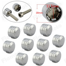 CNC Inner 11.5mm 7/16″ Schrauben Motor Bolt Topper Cover Cap For Harley Chrome