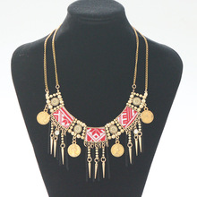 2016 Fashion maxi Statement Necklaces Pendants women Gypsy Vintage Choker Collar Ethnic bohemian necklaces women fine