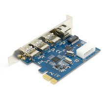 20pcs Gigabit Ethernet Network LAN 3 Port USB 3 0 to PCI E Card PC Adapter