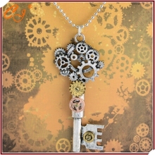 Restoring ancient ways in Europe and the detonation model accessories steampunk series gear type key pendant necklace
