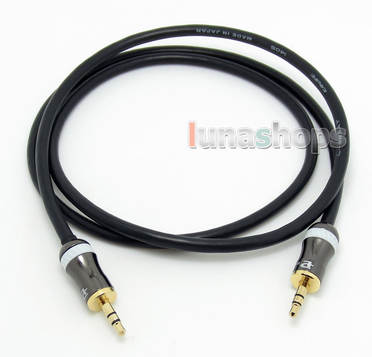 3.5mm Pailiccs male to Male Car Aux Hifi speaker audio DIY Canare cable 1m