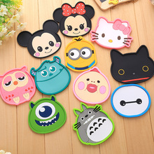 Cartoon Cup Mat dining table placemat coaster PVC kitchen accessories mat Antiskid Anti-scald pads Beverage Holder Pad LRLT094
