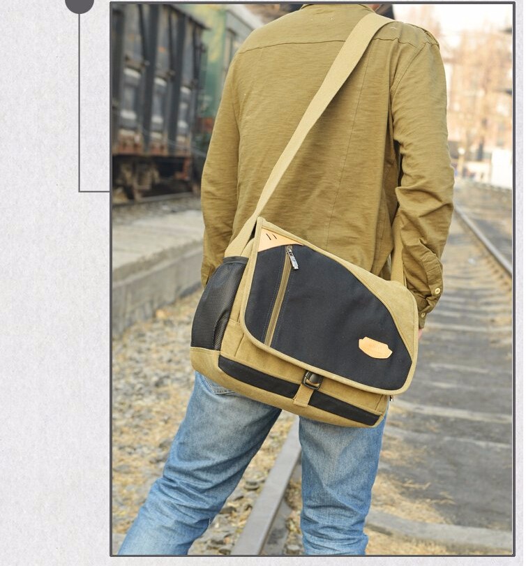 New Fashion Men Messenger Bags Sport Canvas Male Shoulder Bag Casual Outdoor Travel Hiking Military Messenger Bag (5)