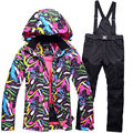New Cheap Snow suit sets Women Snowboard Clothes Waterproof Windproof 30 Warm Winter Coat Ski suit
