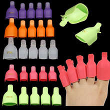 5 Pcs Toenail Soak Off Clip Caps Nail Art Tips Polish UV Gel Clamp Remover Wrap