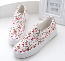 Female spring canvas shoes sneakers pupil lolita low platform Harajuku shoes cotton made casual shivering pedal