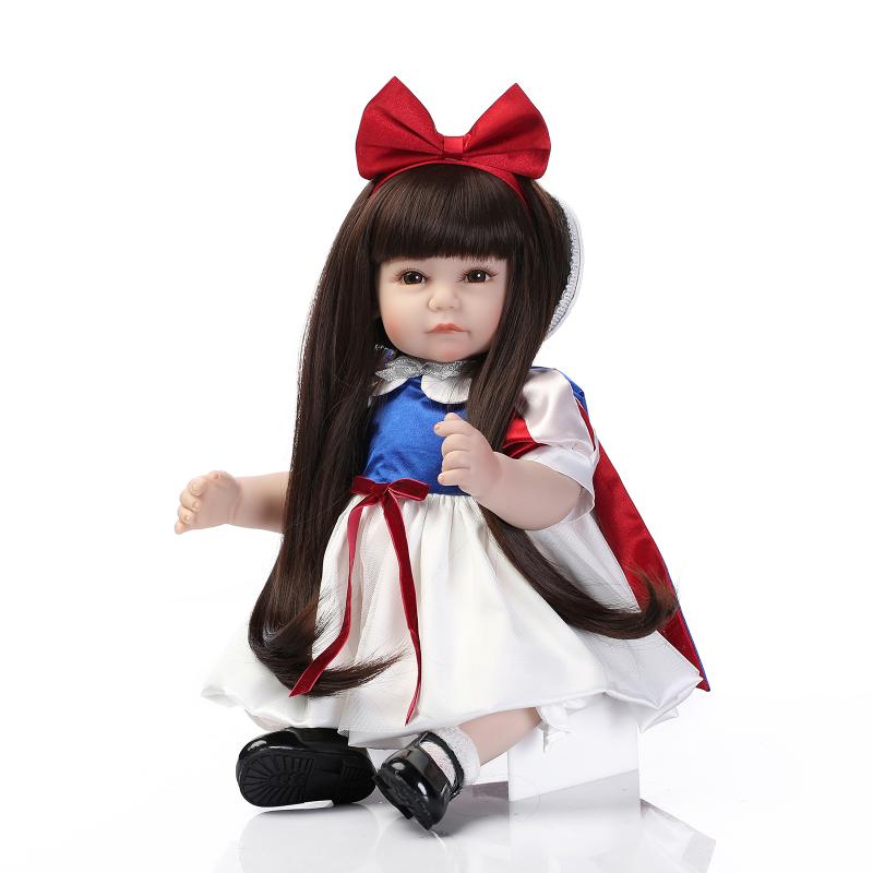 Lovely girl toys 52CM silicone reborn dolls baby alive bonecas reborn de silicone