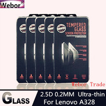 Tempered Glass Protector For Lenovo A328T Phone LCD Screen Protective Screen Film HD Clear Ultra Thin Freeshipping