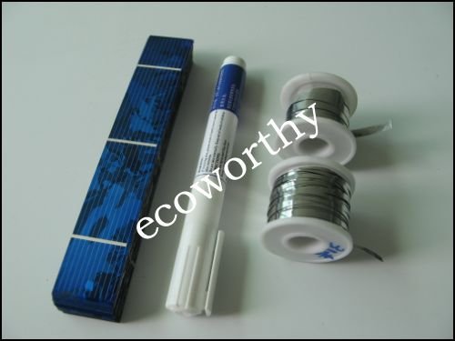 40pcs 17.6% efficiency 1X6 solar cell for DIY solar panel+ tab wire +bus wire +flux pen 40pcs 17.6% efficiency 1X6 solar cell for DIY solar panel+ tab wire +bus wire +flux pen