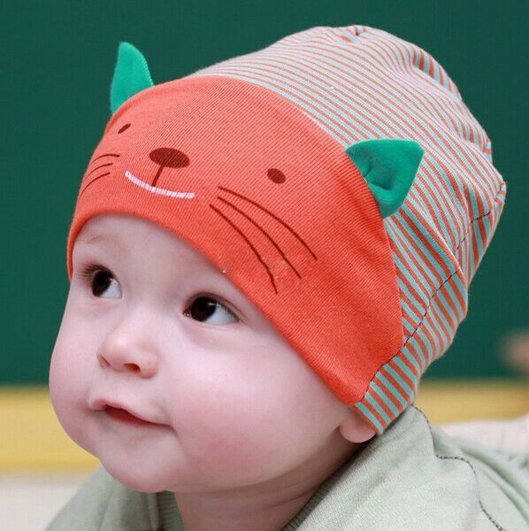 <b>...</b> 1 PCS Cute Kawaii New Soft Cotton Baby Toddler <b>Cat Stripe</b> Beanie Boys <b>...</b> - 1-PCS-Cute-Kawaii-New-Soft-Cotton-Baby-Toddler-Cat-Stripe-Beanie-Boys-Girls-Hat-Infant