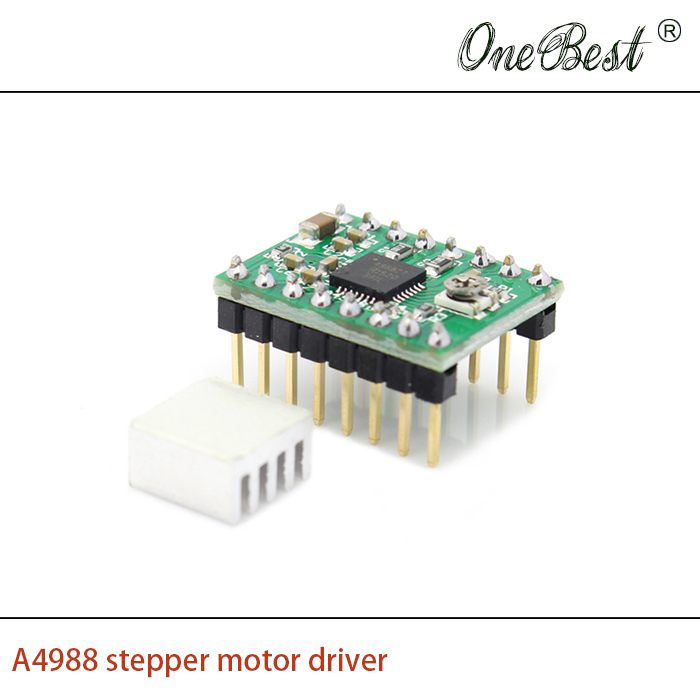 5pcs lot 3D printer accessories reprap A4988 stepper motor driver pin fins soldered sent with stickers