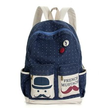 Casual Dot Big Mustache Women Backpack