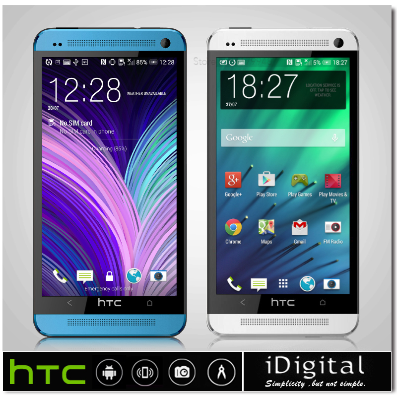   htc one m7 801e android    2  ram 32  rom 4.7 '' 1920 * 1080 4mp  4 3  wcdma wifi gps