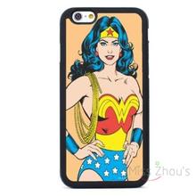 For iphone 4/4s 5/5s 5c SE 6/6s plus ipod touch 4/5/6 back skins mobile cellphone cases cover Wonder Woman