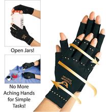 Men Copper Hands Arthritis Gloves As Seen on Tv Therapeutic Compression Black