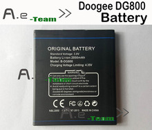 Doogee DG800 аккумулятор 100% оригинальный 2000 мАч резервный аккумулятор для DOOGEE DG800 смартфон в наличии бесплатная доставка