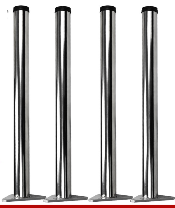 2PCS/Lot Customizing Height (780-840mm) Stainless Steel Adjustable Bar Legs Table Desk Top Leg Kitchen Benchtop Countertop
