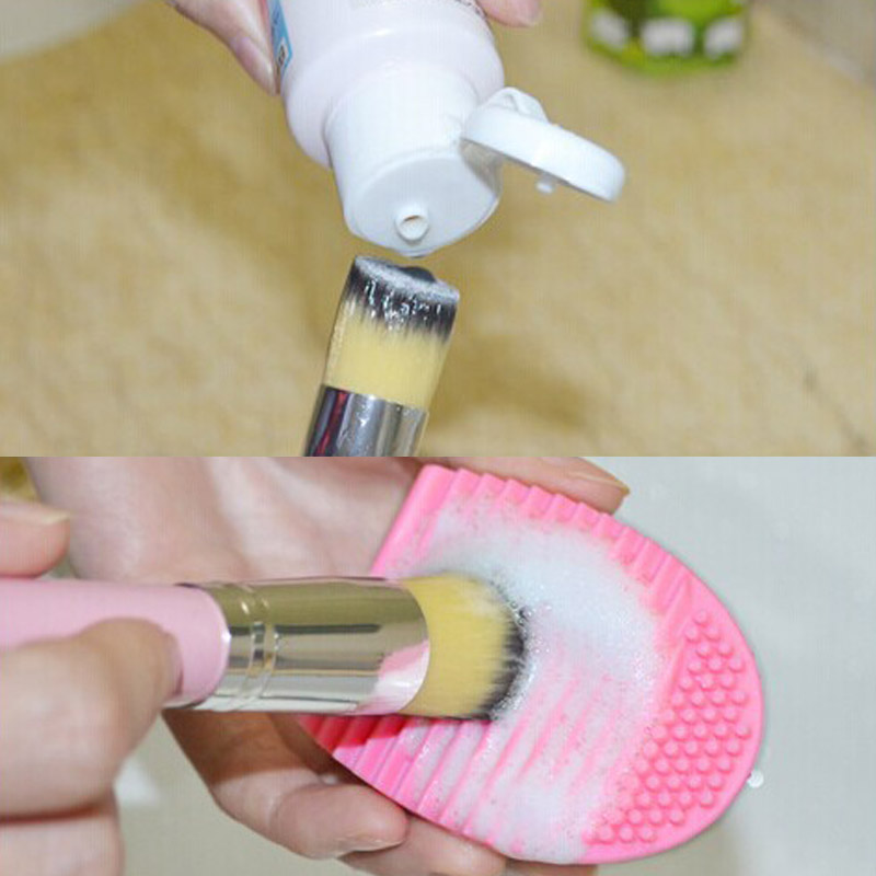 New Silicone Brush Cleaning Egg Brush Egg Cosmetic Brush Cleanser Make