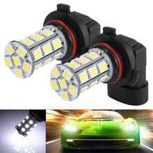 2Pcs Xenon White Car 9006 HB4 Fog DRL Driving 24 SMD LED 6000K 5050 Lights Bulbs Lamp MA346