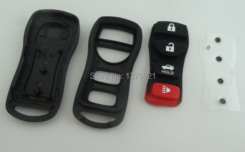 Replacement Remote key shell case for Infiniti  G35 QX65 FX35 QX4 4 Button KEY
