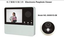 Free shipping 3.2 inch smart home video door mirror, wireless doorbell, 3 x digital zoom, super clear Russia