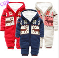 2016 Neonatal Baby Romper Crawling Clothes elk Boys Girl Jumpsuit Winter Infant Jacquard Body Suit Free