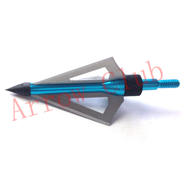 Hunting and archery 6pcs lot 100GR different colors three blades arrowheads and hunting bow arrow broadheads