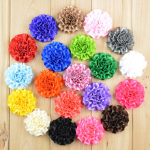 30pcs/lot New Fashion Baby Girl Hair Accessories DIY 2″ Ribbon Satin Fold Fabric Flower For Kids Hat Corsage or Shoes Flowers