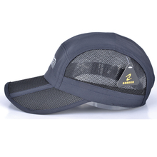 Summer folding cap breathable mesh baseball cap women and mens quick drying flat caps bone snapback