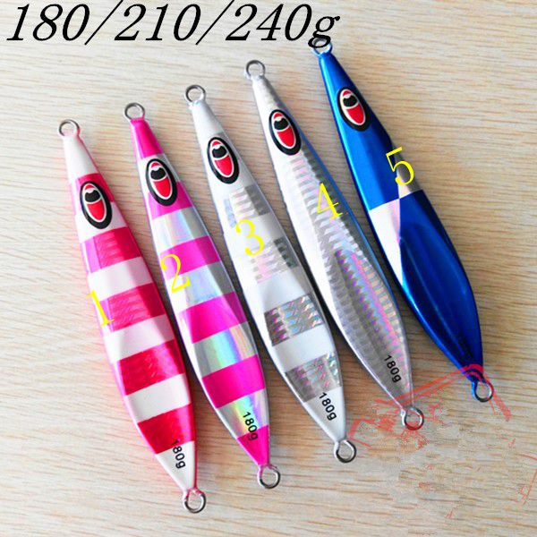 Slow Spoon Metal Luminous Jig with 3D Eyes Deep Sea Fishing Shore Cast Laser Glow Lure Isca Spinner Lead Hard Bait for Big Fish