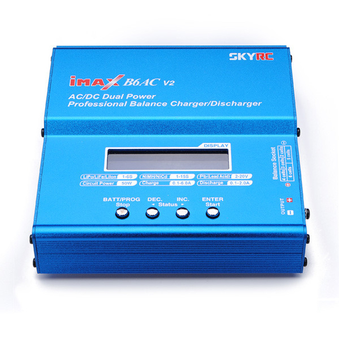 SKYRC iMAX B6AC V2 Battery Balance Charger /Discharger for LiPo/LiIon/NiMH/NiCd Dual Power Free shipping