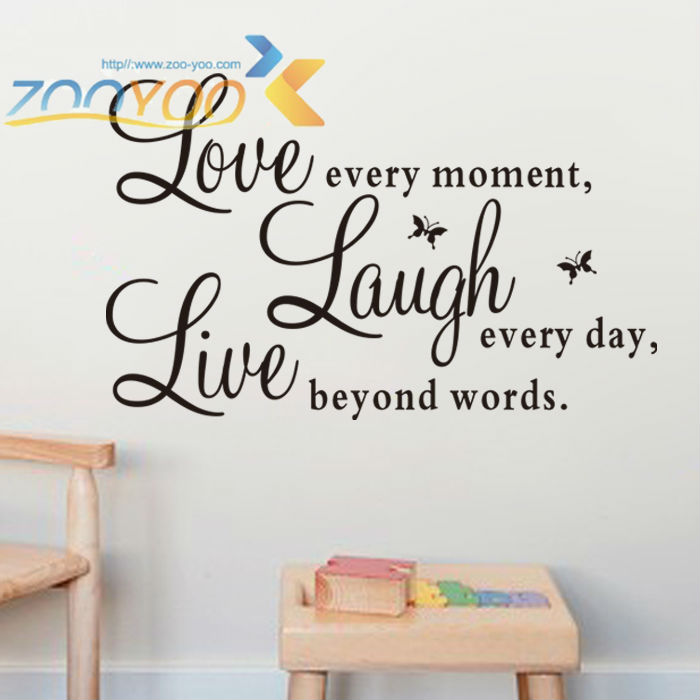 live laugh love quotes wall decals zooyoo1002 home decorations adesivo de paredes removable diy wall stickers