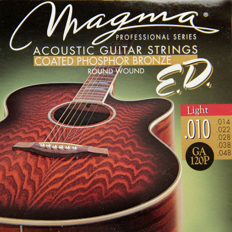 MAGMA Acoustic guitar strings COATED PHOSPHOR BRONZE Round Wound GA120P