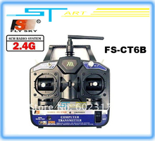 Flysky FS 2.4G 6ch Radio control Transmitter & Receiver CT6B for 3D RC helicopter airplane with tracking number free shipping