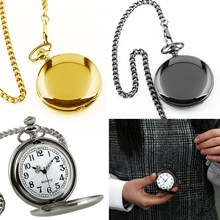 2015 New Retro Vintage Style Steampunk Quartz Bronze Pendant Chain Clock Pocket Watch 3 colors SV000494