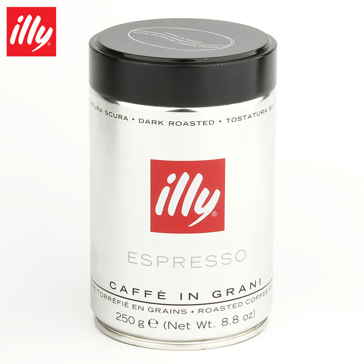 Famous Brand Italy Illy 1000g Coffee Beans High Quality Arabica Green Coffee Beans Baking Charcoal Roasted Fresh Coffee Powder