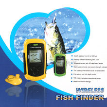 Free Shipping!Lucky FFW1108-1 Portable 100m Wireless Fish Finder Alarm 40M/130FT Sonar Depth Ocean River