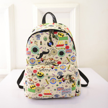 Girls Colorful Canvas Schoolbag/Student Book Bag