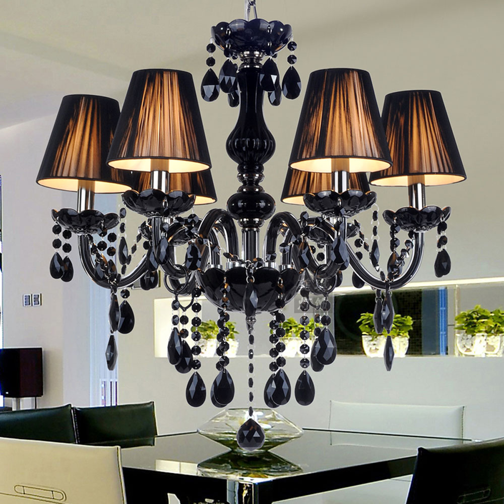 Ingrosso di alta qualità lampadario di cristallo nero da grossisti ...