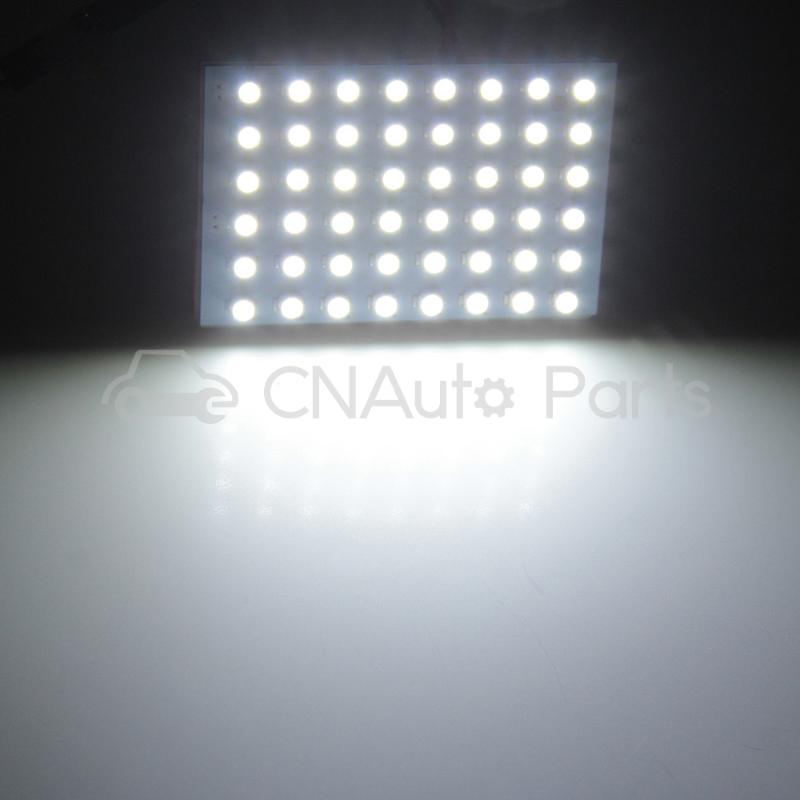 10PCS Trailer Lorry 48 LED 3528SMD Warm White Panel Light + 1156 BA15S Base