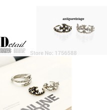 2015 new korean jewelry wholesale retro personalized cross ring for Women for Men price gift free