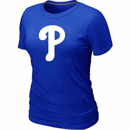 MLB Philadelphia Phillies Heathered Blue Women's Nike Blended T-Shirt