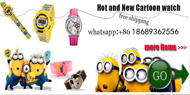 Despicable Me minion Cartoon watch kid Quartz Wrist Watches fashion Sport watch For Children (6)