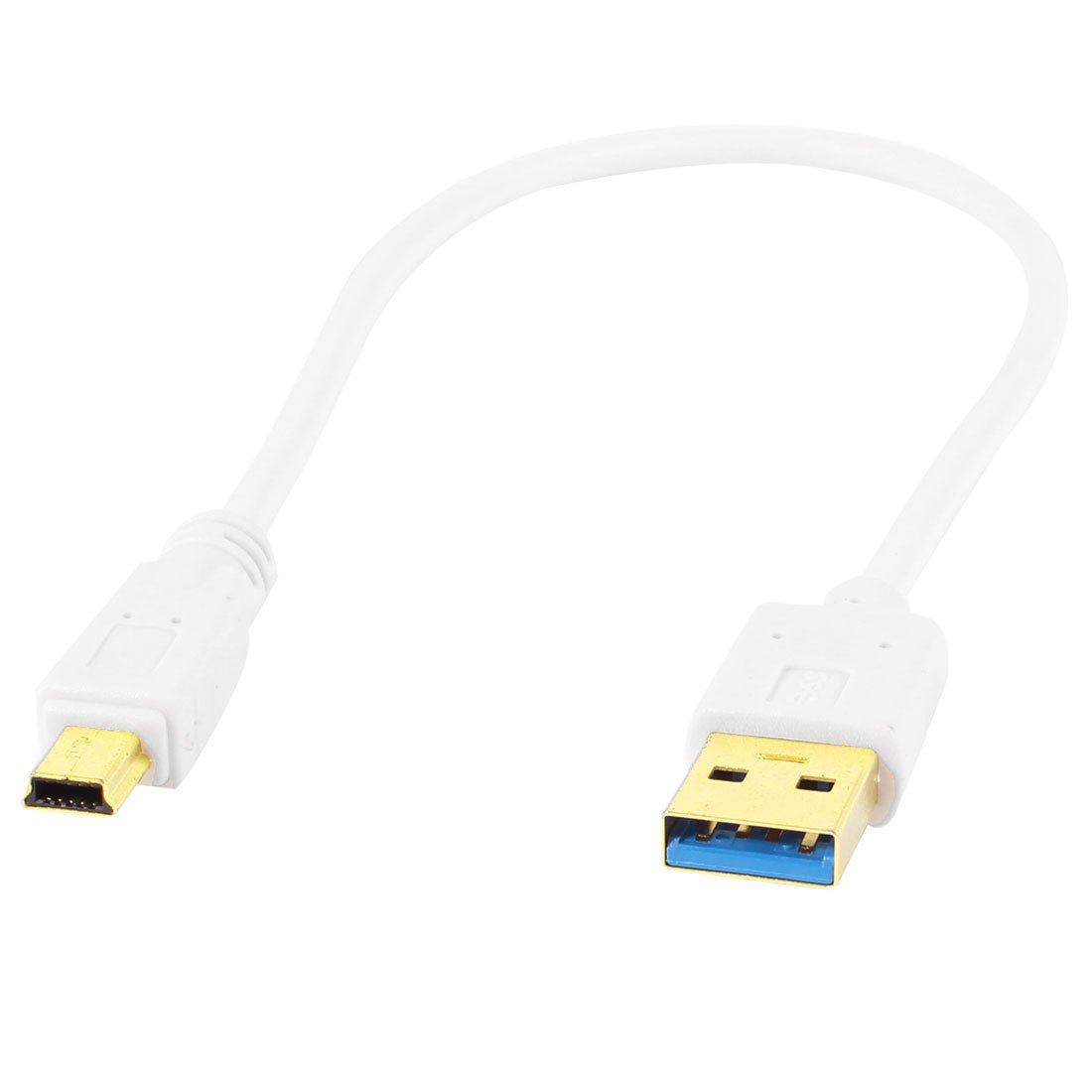 Hot sale!White Superspeed USB 3.0 Type A Male to Mini B 10 Pin Cable 30cm