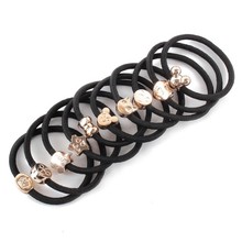 2015 Hot Sale 10 Pcs Fashion Girl Elastic Hair Rubber Rope Scrunchie Ponytail Holder Bands New