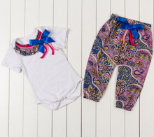 Baby girl Short Sleeves T-shirt and Pants Girls Bodysuit Jumpsuit children set Baby pompom Body suit BPOS05